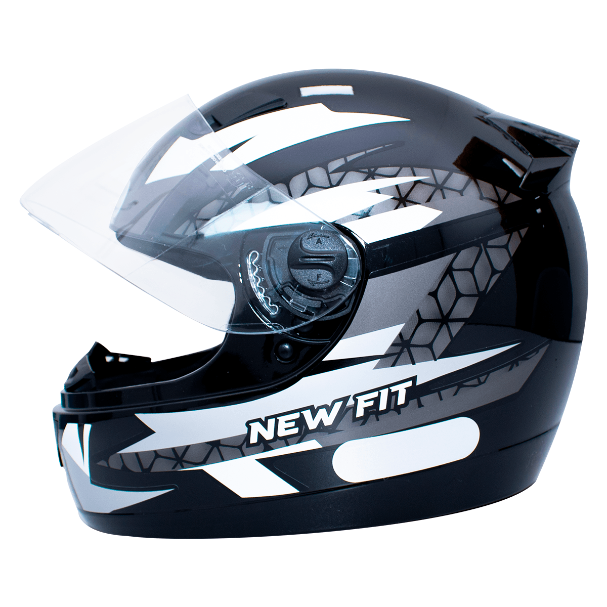 Capacete EBF New Fit Control Preto Prata