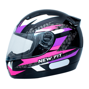 Capacete EBF New Fit Control Preto Rosa