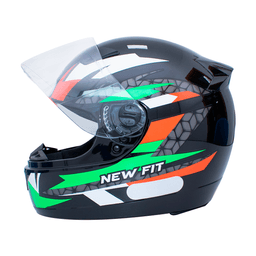 Capacete EBF New Fit Control Preto Verde