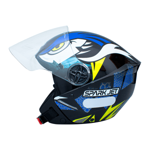 Capacete EBF Spark Jet Dragon Preto Azul