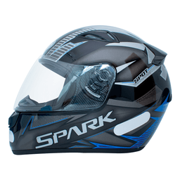 Capacete EBF Spark Spot Preto Azul