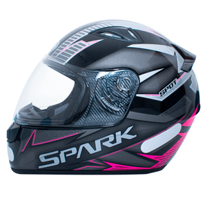 Capacete EBF Spark Spot Preto Rosa