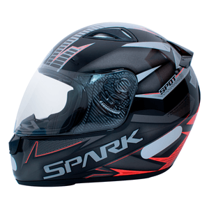 Capacete EBF Spark Spot Preto Vermelho