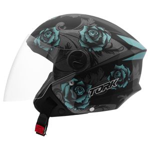 Capacete Pro Tork New Liberty 3 Flowers Fosco Azul Preto