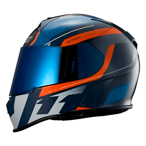 Capacete X11 Revo Pro Eleven SV Azul Laranja