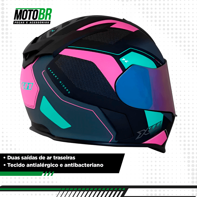 Capacete Moto Unissex X11 Revo Pro Flagger Sv Com Viseira Extra - VBS Online