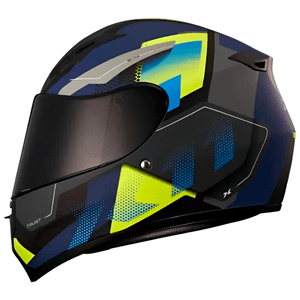Capacete X11 Trust Pro Transit Azul Neon
