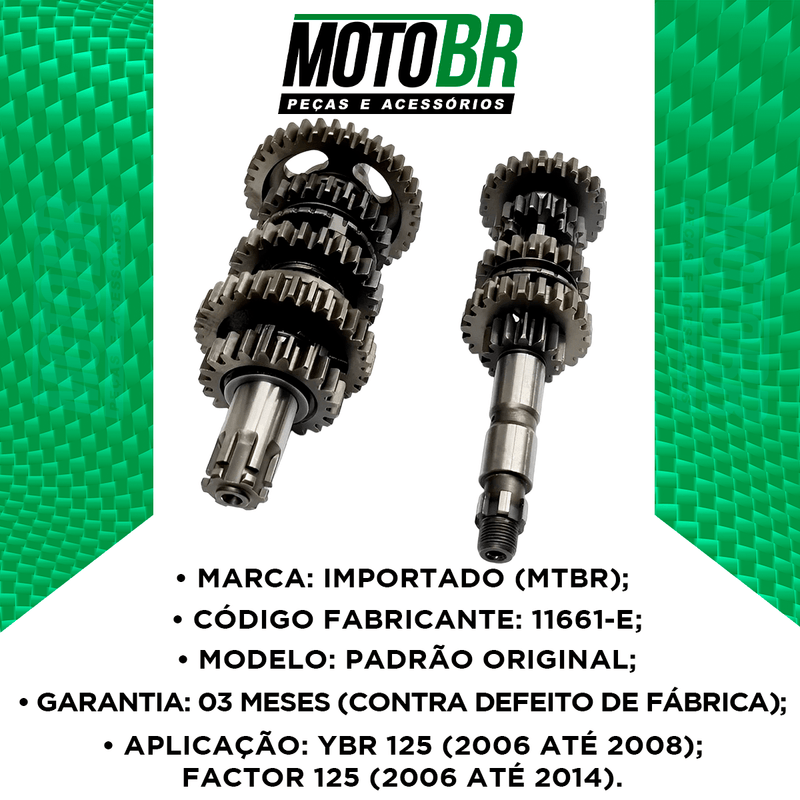 Cambio-Completo-Ybr-125-2006-A-2008-Factor-125-2006-A-2014-2