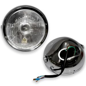 Farol Completo Intruder 125 2006 A 2011 Com Lâmpada - MTBR