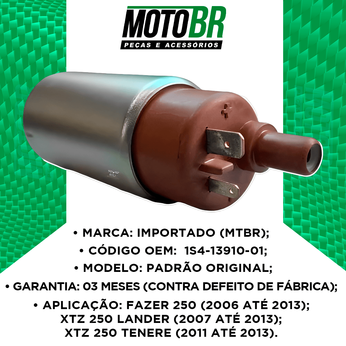 Bomba Combustível Fazer 250 XTZ Lander 250 Tenere 250 - MTBR - MotoBR