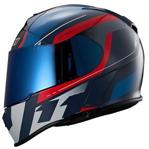 Capacete X11 Revo Pro Eleven WSP Vermelho Azul Brilhante