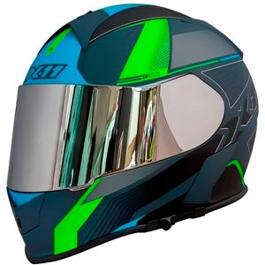 Capacete X11 Revo Pro Flagger SV Verde Fosco