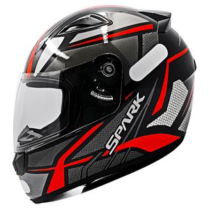 Capacete EBF Spark Spider Preto Vermelho