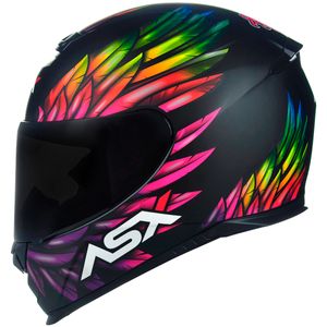 Capacete ASX Eagle Vibes Fosco Preto Color