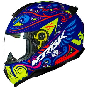 Capacete Norisk Razor Circus Azul Amarelo