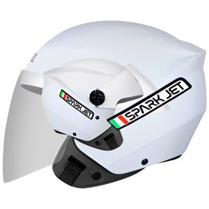 Capacete EBF Spark Jet Solid Branco