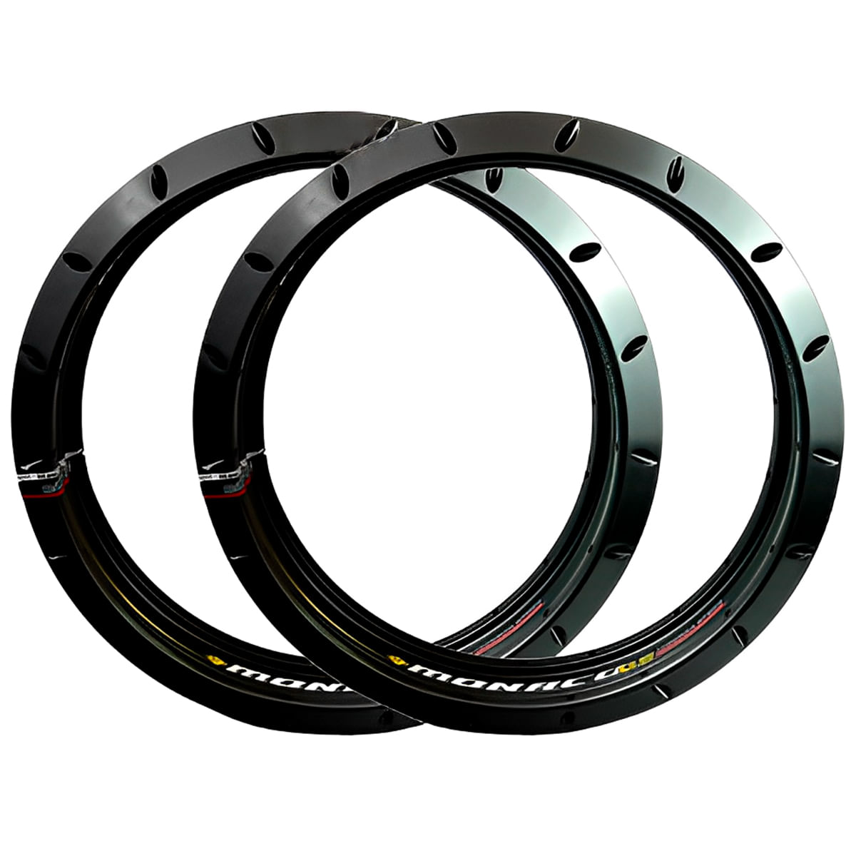 Aro Roda 21x185 E 18x215 Modelo GS Preto Brilho Par - Monaco
