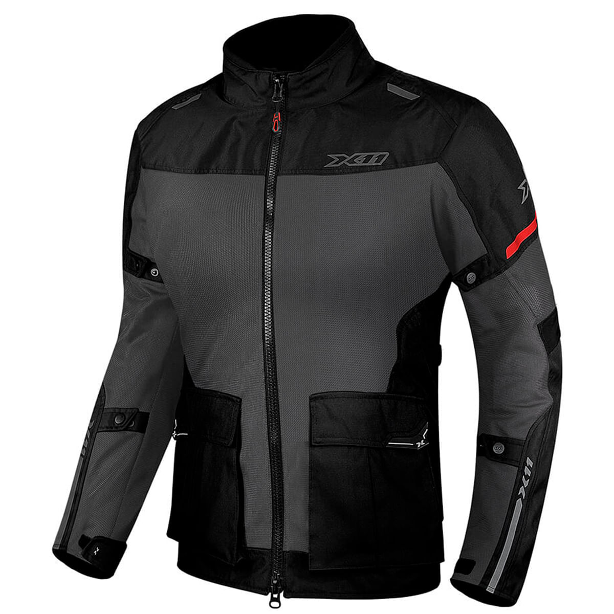 Jaqueta X11 Adventure Feminina Preto Cinza