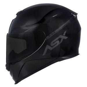 Capacete ASX Eagle Solid Preto Cinza