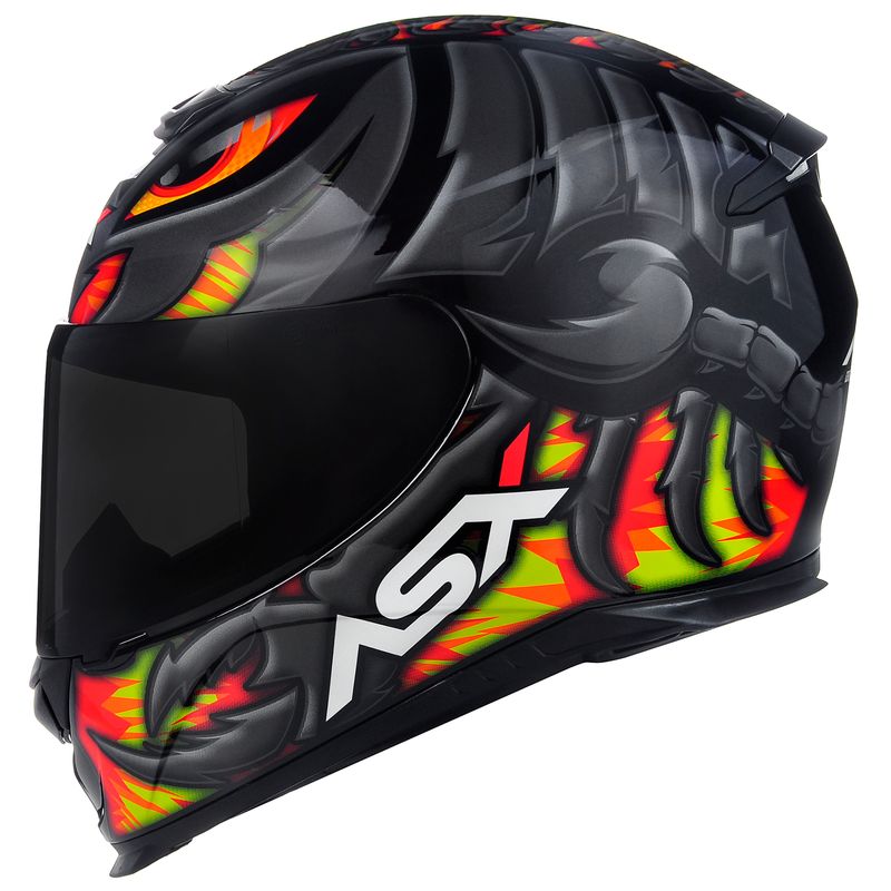 Capacete-ASX-Eagle-Scorpion-Preto-Cinza-Amarelo