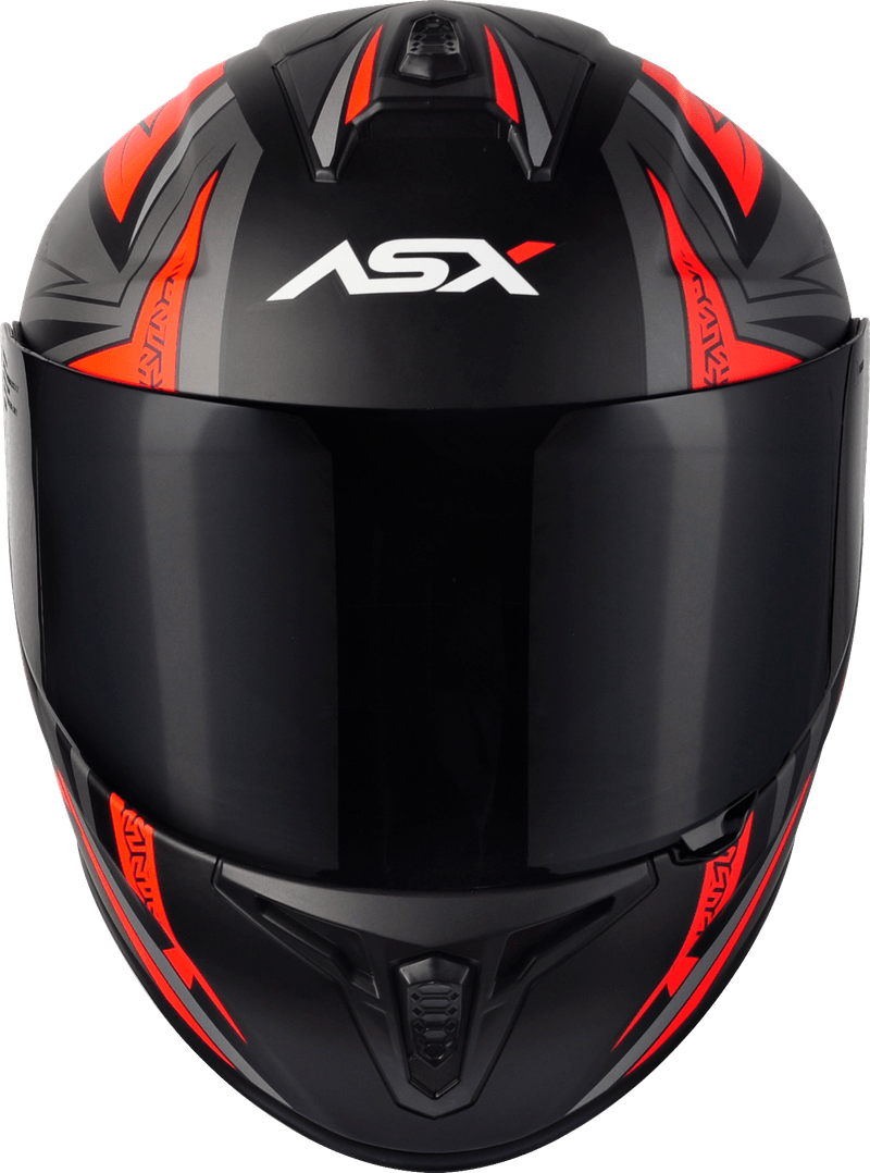 CAPACETE-ASX-DRAKEN-VECTOR-FOSCO-PRETO-CINZA-VERMELHO-3