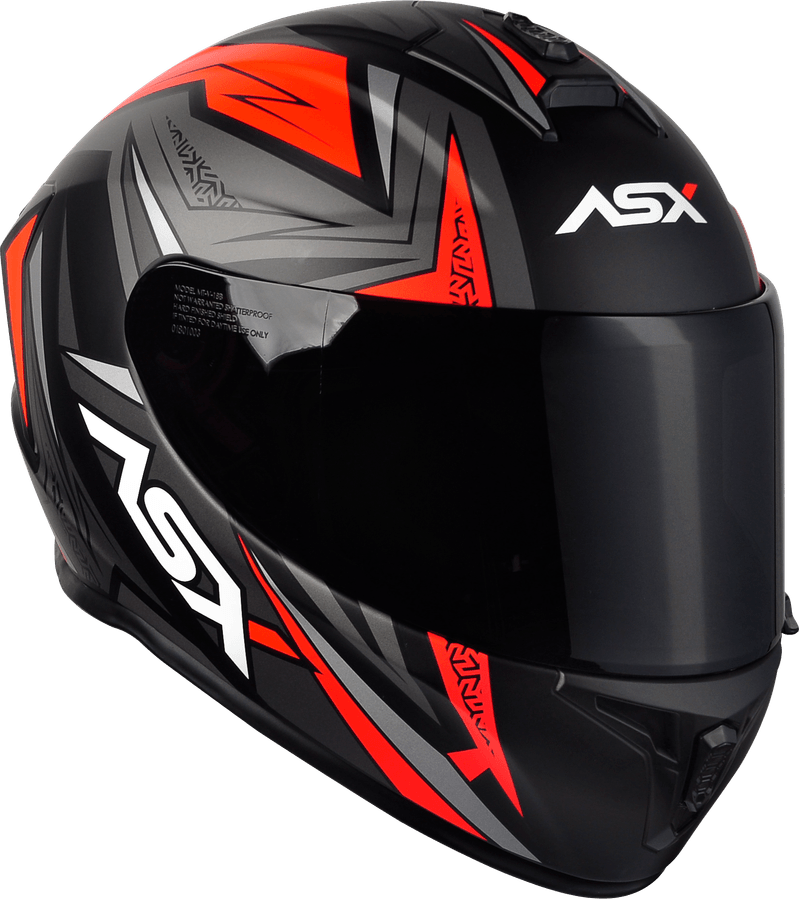CAPACETE-ASX-DRAKEN-VECTOR-FOSCO-PRETO-CINZA-VERMELHO-4