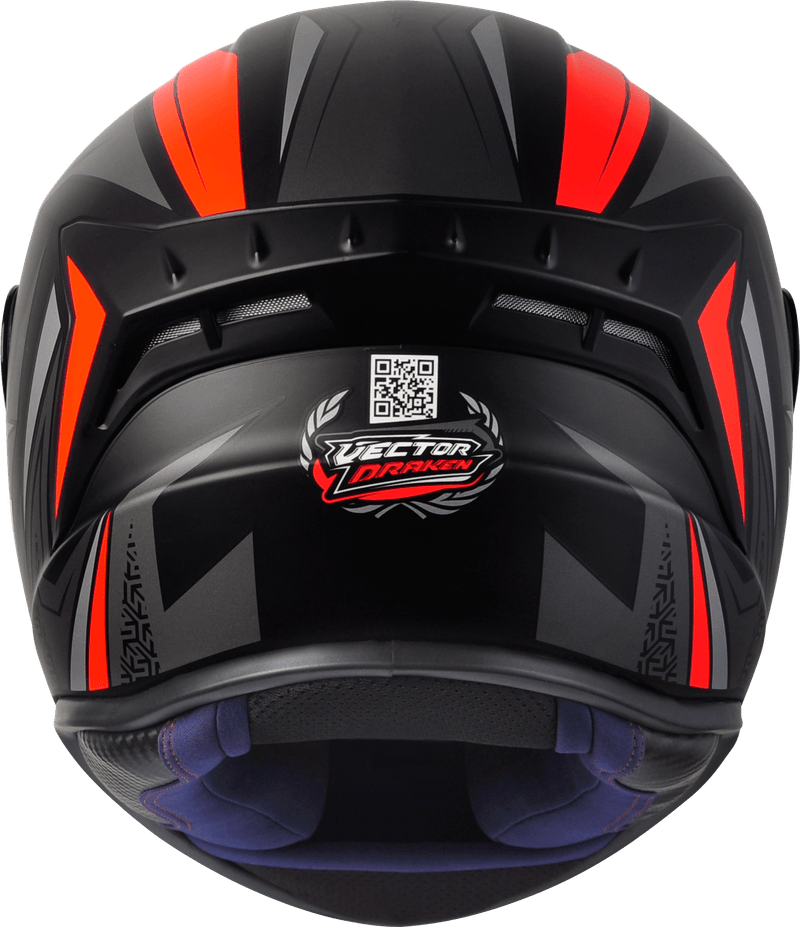 CAPACETE-ASX-DRAKEN-VECTOR-FOSCO-PRETO-CINZA-VERMELHO-6
