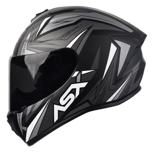 Capacete ASX Draken Vector Fosco Preto Cinza