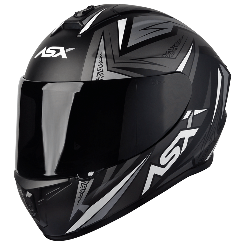 CAPACETE-ASX-DRAKEN-VECTOR-FOSCO-PRETO-CINZA-2