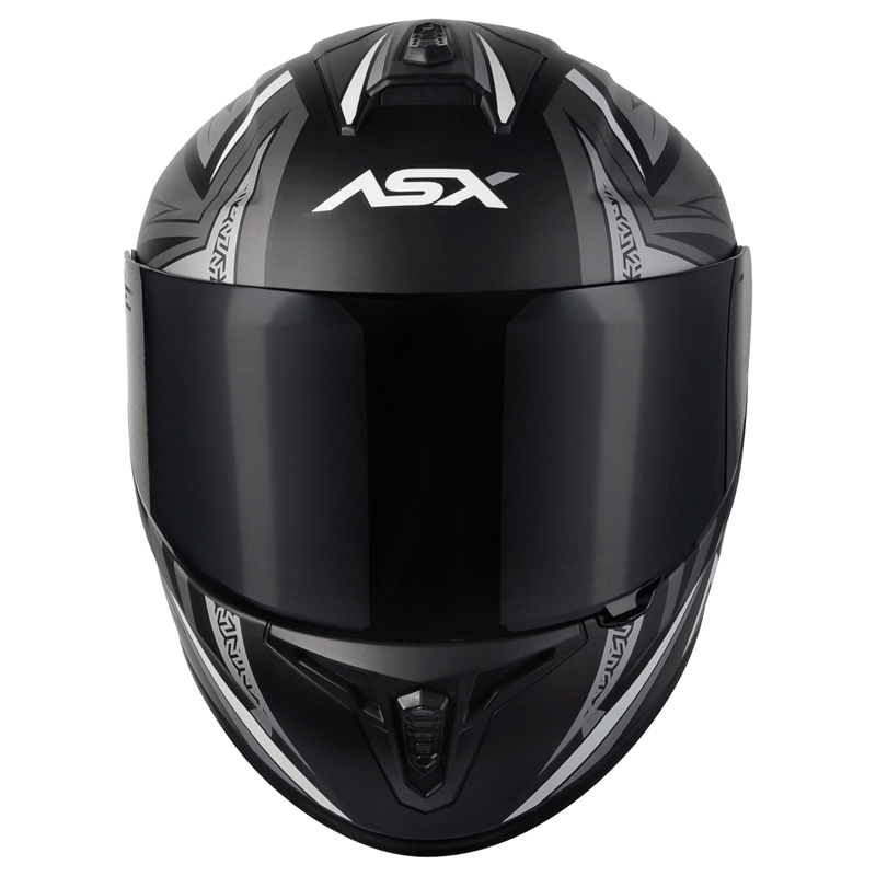 CAPACETE-ASX-DRAKEN-VECTOR-FOSCO-PRETO-CINZA-3
