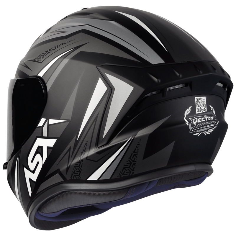 CAPACETE-ASX-DRAKEN-VECTOR-FOSCO-PRETO-CINZA-8