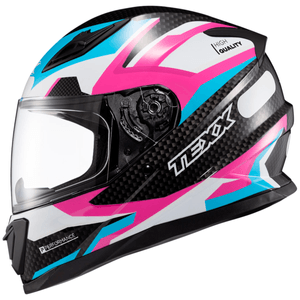 Capacete Texx Hawk Ride Azul Rosa Branco Preto