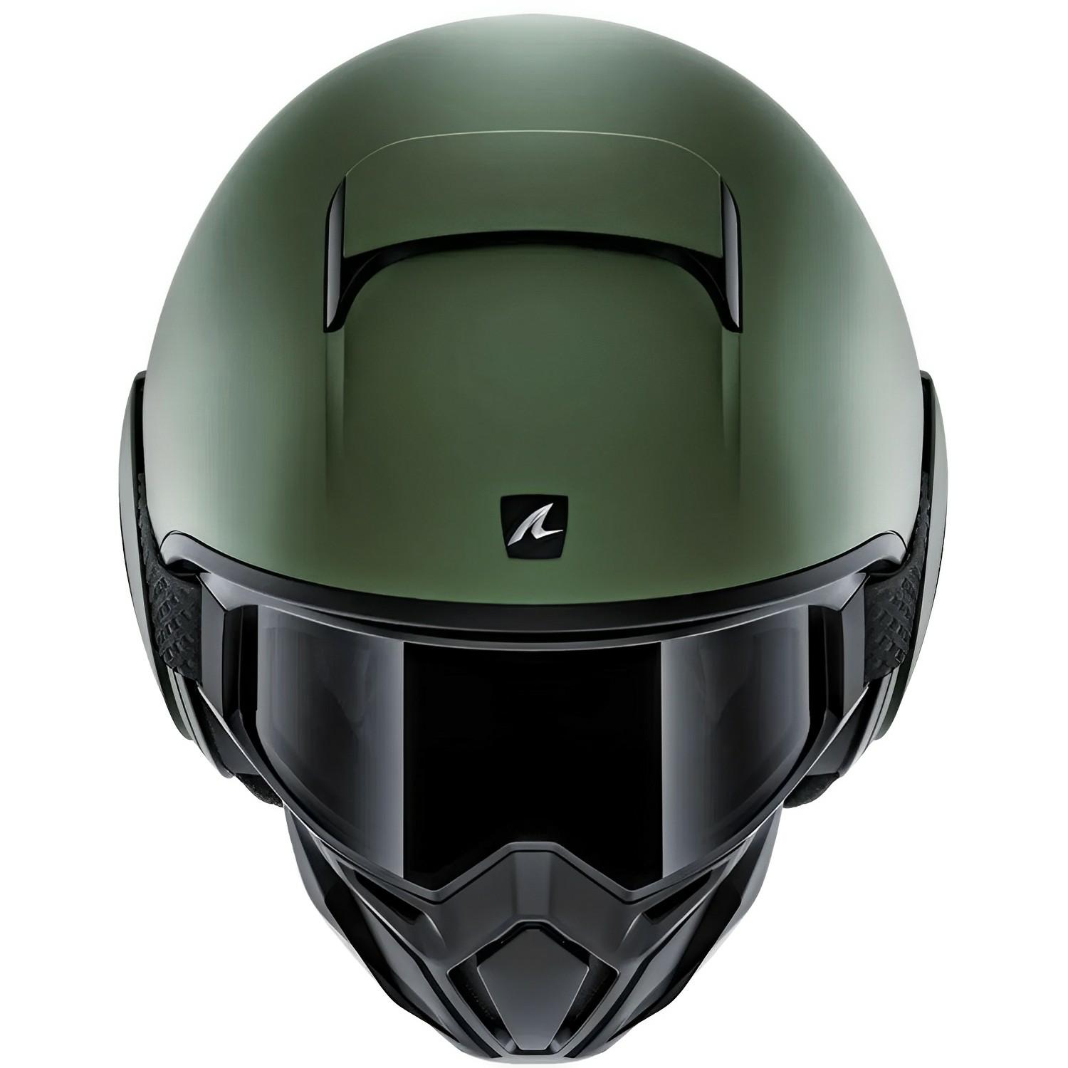 Capacete Shark Street Drak Blank Fosco Verde GMA | MotoBR - MotoBR