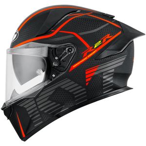 Capacete KYT R2R Concept Fosco Preto Vermelho