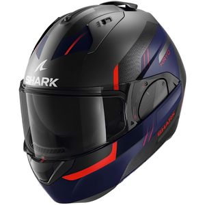 Capacete Shark Evo ES Kryd Fosco Azul Vermelho Antracite ABR