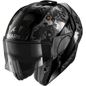 Capacete Shark Evo ES K-Rozen Preto KVX