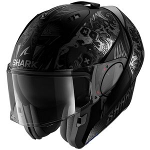 Capacete Shark Evo ES K-Rozen Fosco Preto Antracite KAA
