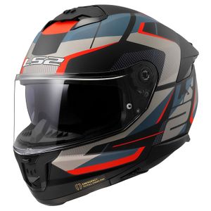 Capacete LS2 FF808 Stream 2 Road Fosco Preto Azul