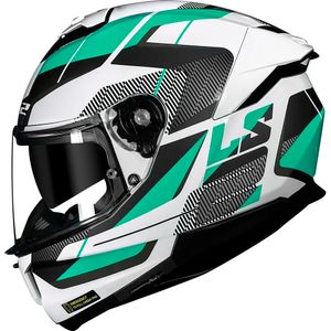 Capacete LS2 FF808 Stream 2 Road Branco Verde
