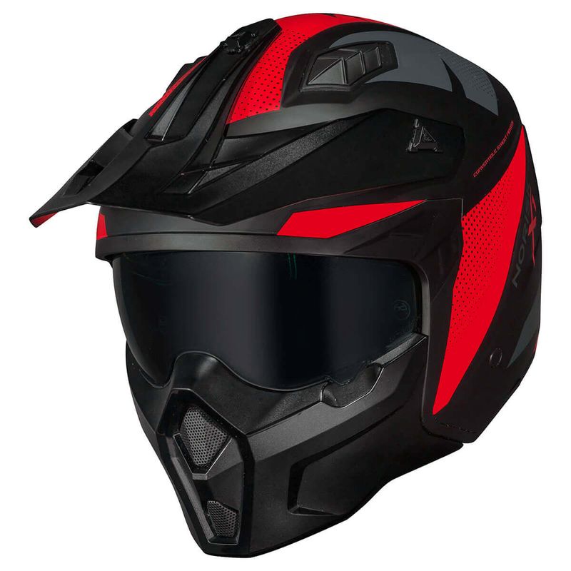 Capacete-Norisk-Darth-2-X1-Preto-Vermelho-Fosco-2