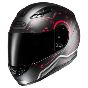 Capacete HJC CS 15 Safa Preto Vermelho