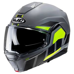 Capacete HJC I100 180 Beis Cinza Preto Verde