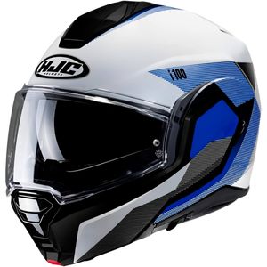 Capacete HJC I100 180 Beston Branco Azul Cinza