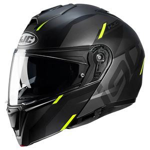 Capacete HJC I90 Aventa Preto Cinza Verde