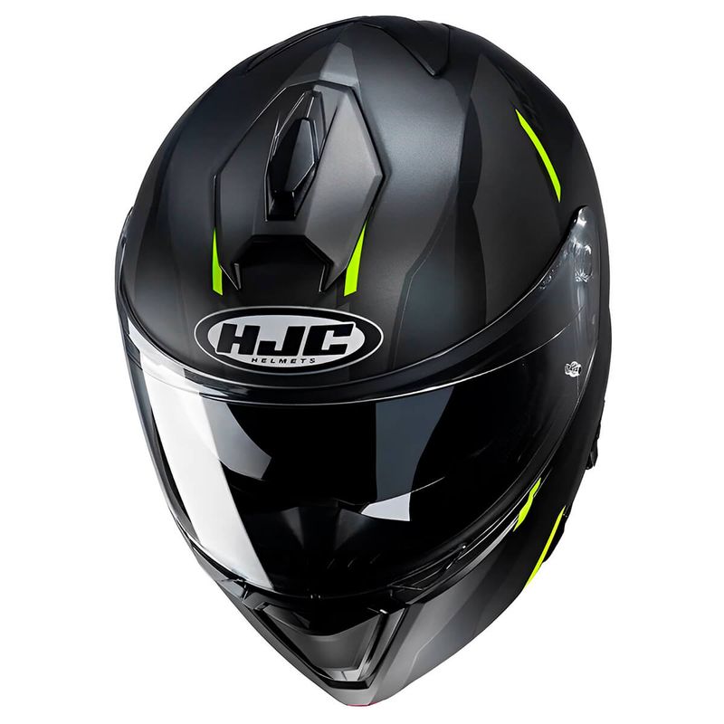CAPACETE-HJC-I90-AVENTA-PRETO-CINZA-VERDE-2