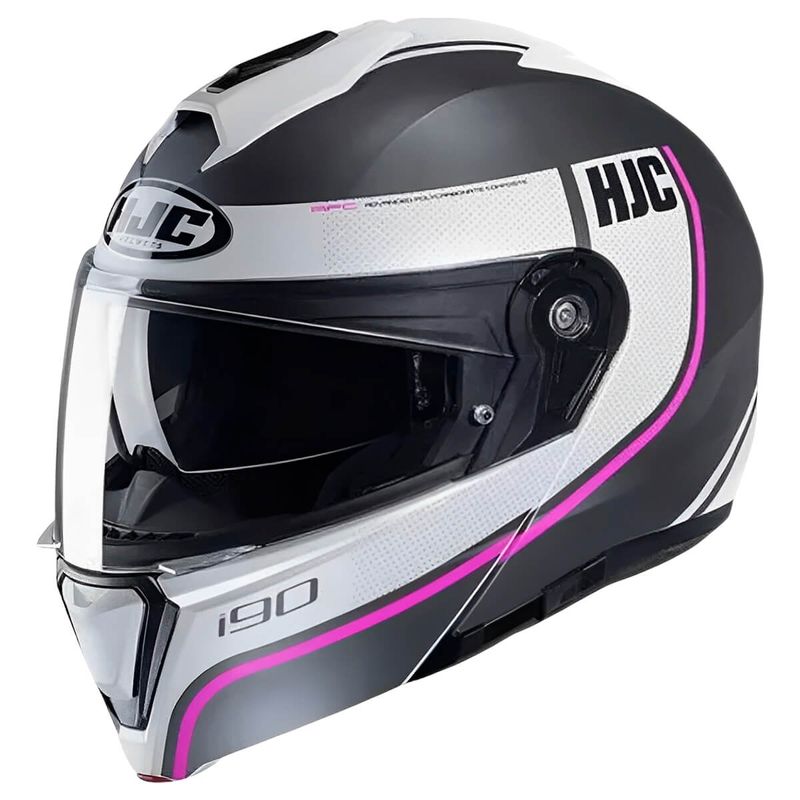CAPACETE-HJC-I90-DAVAN-PRETO-BRANCO-ROSA-1