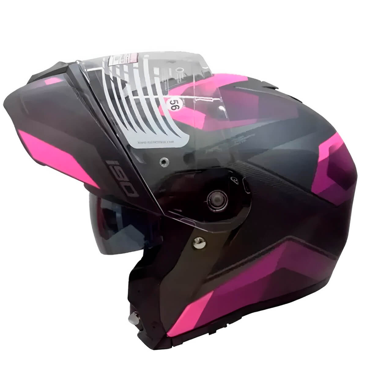 Capacete Original HJC I90 Lark Rosa Preto - MotoBR