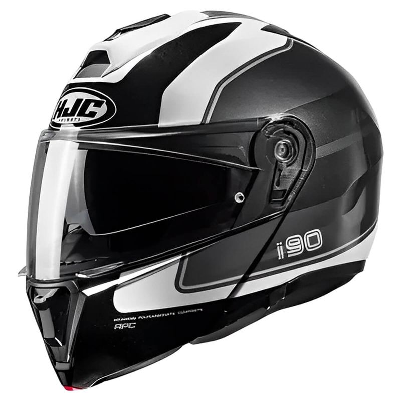 CAPACETE-HJC-I90-WASCO-CINZA-BRANCO-PRETO
