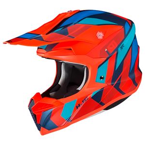 Capacete HJC Off I50 Vanish Laranja Azul