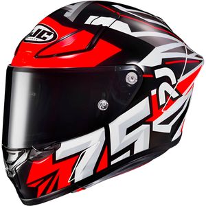 Capacete HJC RPHA 1 Arenas Replica Vermelho Branco Preto